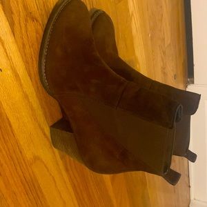 Paul green brown suede booties size 9